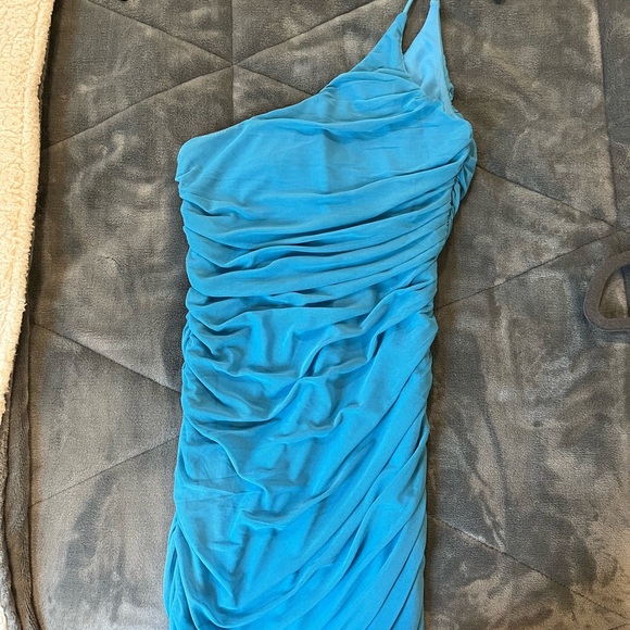 Princess polly blue one shoulder mini dress - Picture 3 of 3